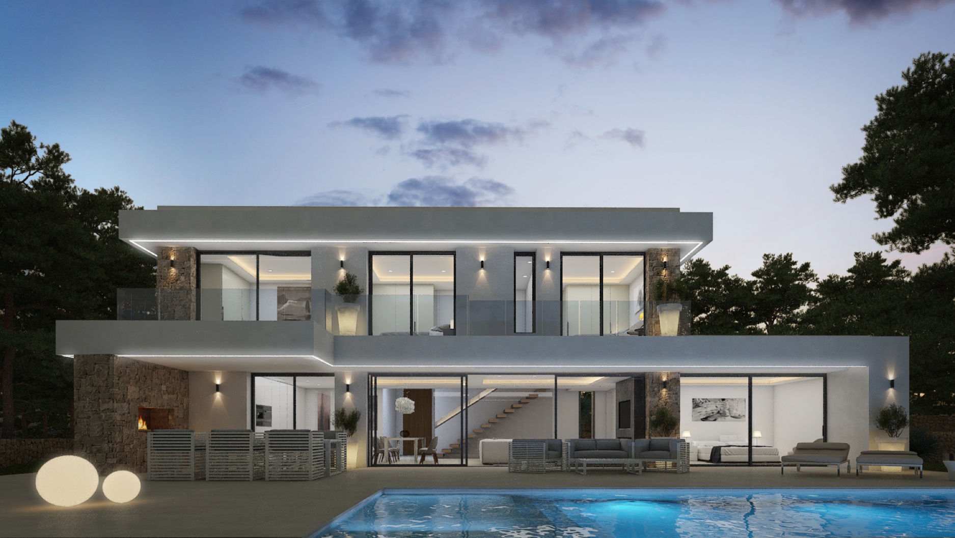 Luxury houses Moraira Spain