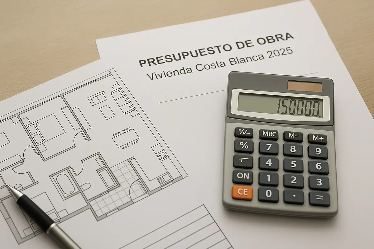 How much does it cost to build a house on the Costa Blanca in 2025?